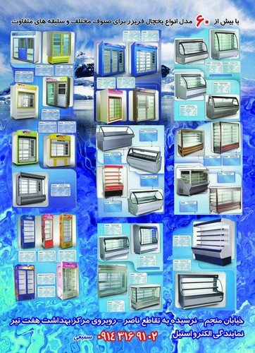 یخچال فریزر صنعتی الکترو استیل